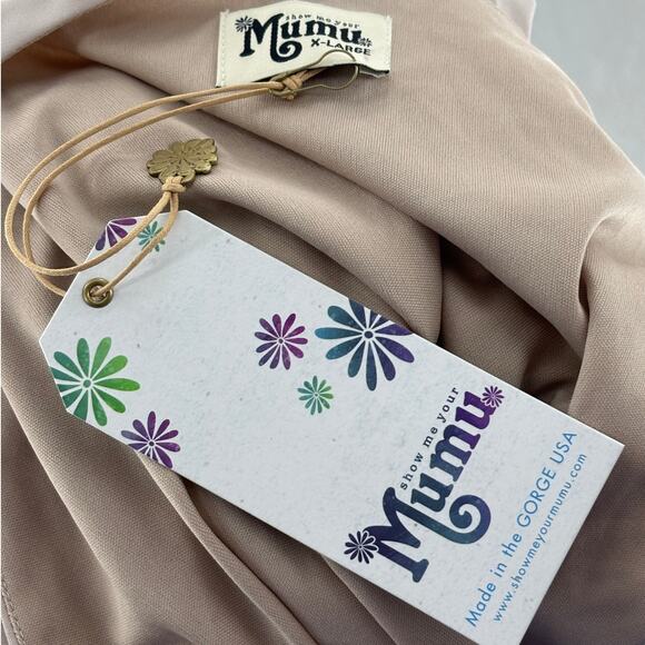 Show Me Your MuMu Sophia Wrap Show Me The Ring Crisp Maxi Dress - Picture 7 of 8